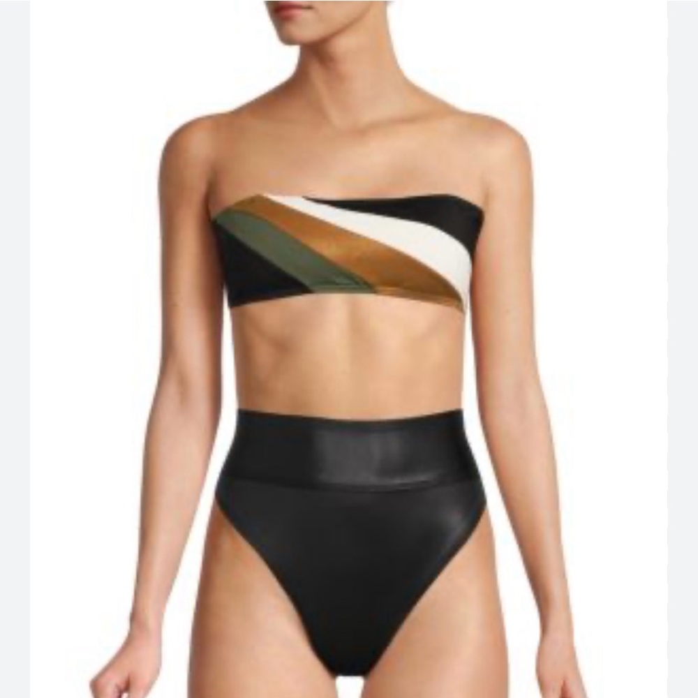 Vince Camuto Multicolor Bandeau Bikini Top